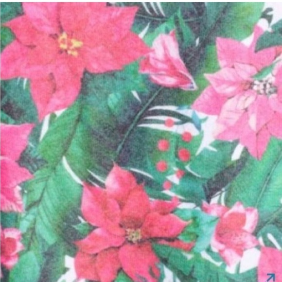 SALE NEW OVERSIZED Wildfox Island Holiday Poinsettia Sweater Large - Picture 6 of 10